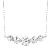 14K WHITE GOLD 1 3/4CT ROUND DIAMOND LADIES NECKLACE